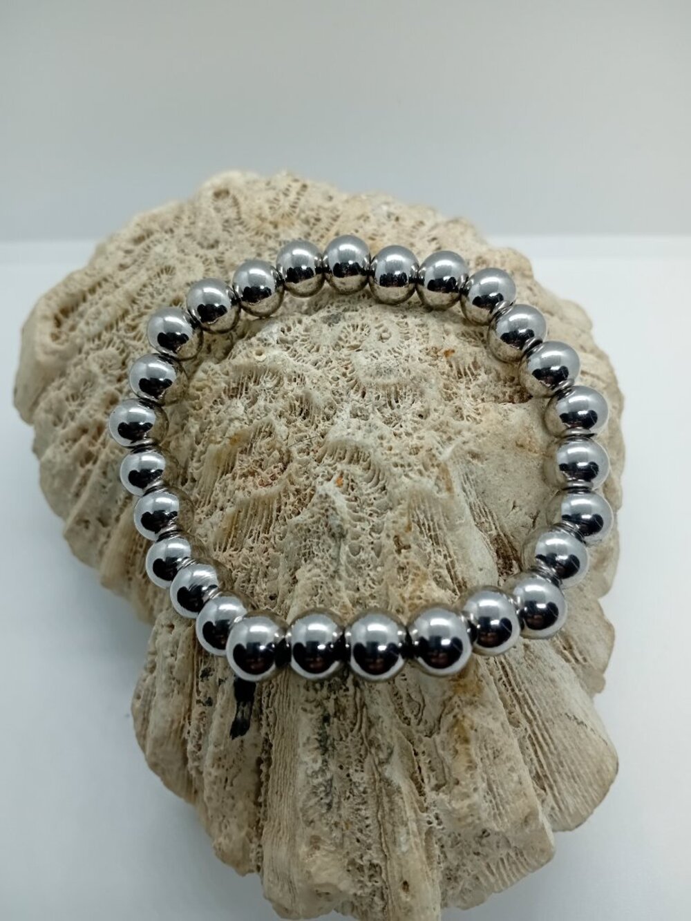 304 Stainless Steel Stretch Bead Bracelet 8MM Women Men